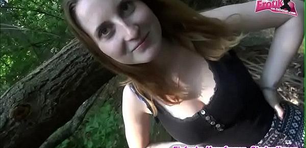  big dick threesome with perfect teen after dating in the forest